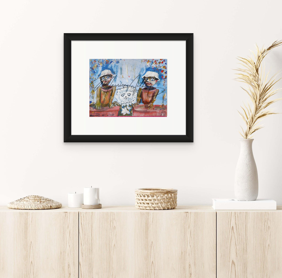 Bill & Ben & Weed framed room view