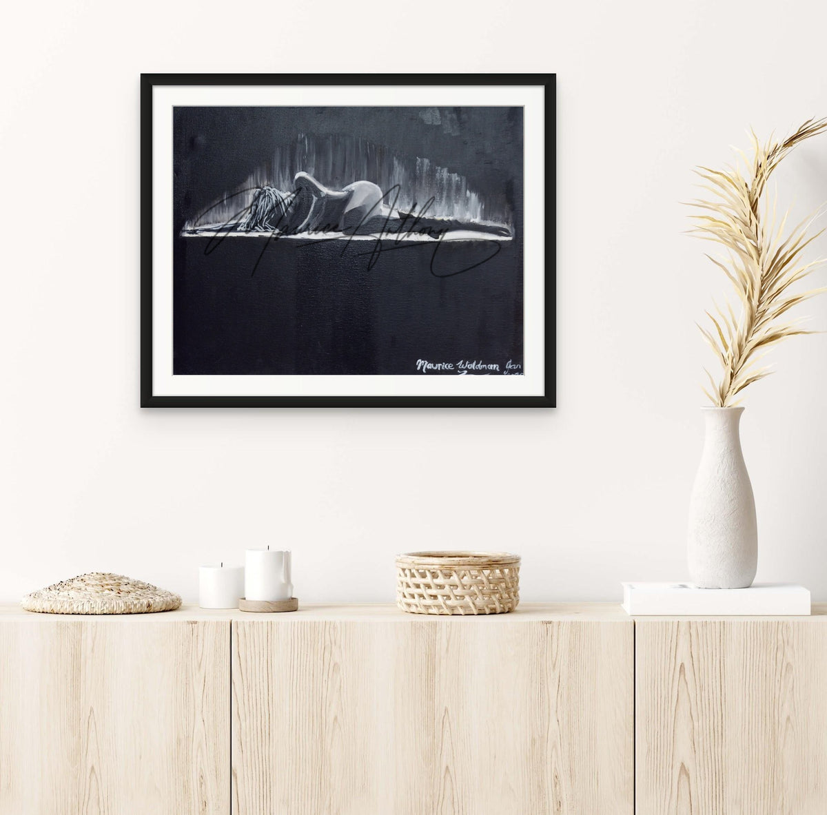 Abandoned framed artwork