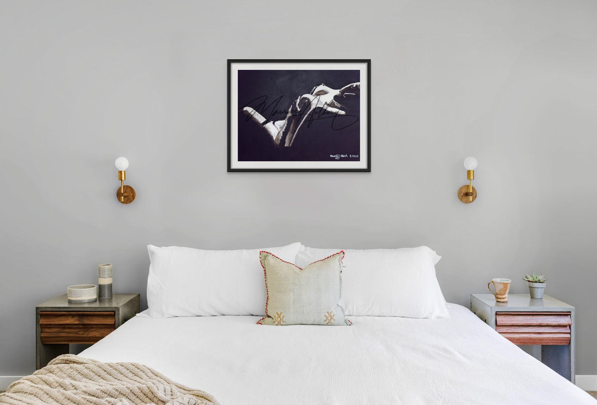 Arousal framed bedroom view