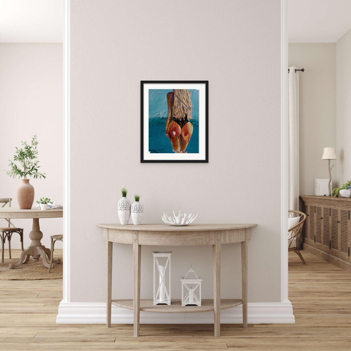 Beach Bum framed room view